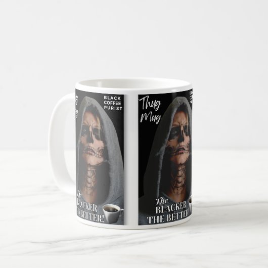 コーヒー愛好家の贈り物 – 常にブラックコーヒー最高の- コーヒーマグカップ (正面左)