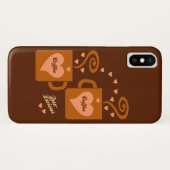 コーヒー愛好家の電話ケース Case-Mate iPhoneケース (裏面(横))