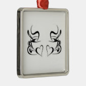 ***コーヒー愛好家の***おもしろいいつでもオーナメント メタルオーナメント (右)