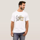 コーヒー愛好家のTシャツ Tシャツ (正面フル)