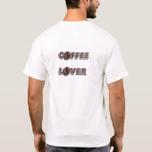コーヒー愛好家へのギフト - エスプレッソビーンズデザイン Tシャツ (裏面)