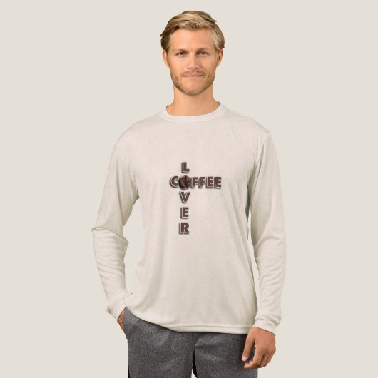 コーヒー愛好家へのギフト - コーヒー豆デザイン トライブレンドTシャツ (正面全体)