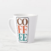 コーヒー愛好家へのギフト: セラミック コーヒーマグ カフェラテマグ (左アングル)