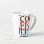 コーヒー愛好家へのギフト: セラミック コーヒーマグ カフェラテマグ (右アングル)