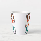 コーヒー愛好家へのギフト: セラミック コーヒーマグ カフェラテマグ (正面)
