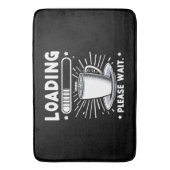 コーヒー愛好家を待っおもしろいて読む バスマット (正面縦)