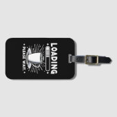 コーヒー愛好家を待っおもしろいて読む ラゲッジタグ (正面横)