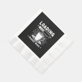 コーヒー愛好家を待っおもしろいて読む 縁ありランチョンナプキン (角)