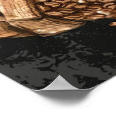 コーヒー愛好家アラビカとロブスタコーヒー ポスター (角)