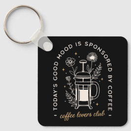 コーヒー愛好家クラブおもしろい引用文 キーホルダー