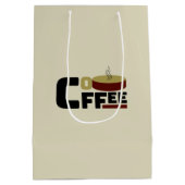 「コーヒー愛好家クラブ」Tシャツ ミディアムペーパーバッグ (裏面)