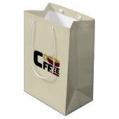 「コーヒー愛好家クラブ」Tシャツ ミディアムペーパーバッグ (裏面アングル)