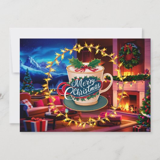 コーヒー愛好家クリスマスカード#13 シーズンカード (正面)