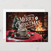 コーヒー愛好家クリスマスカード#18 シーズンカード (正面/裏面)