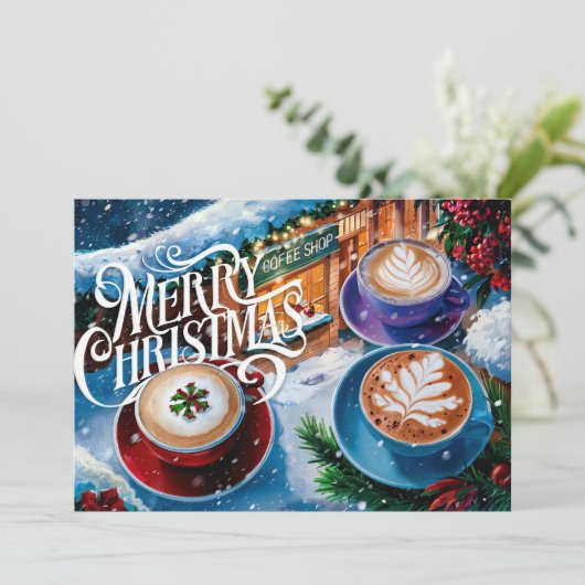 コーヒー愛好家クリスマスカード#6 シーズンカード (スタンド正面)