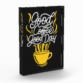 コーヒー愛好家グッドコーヒー良い日 フォトブロック (左)