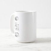 コーヒー愛好家セット コーヒーマグカップ (正面左)