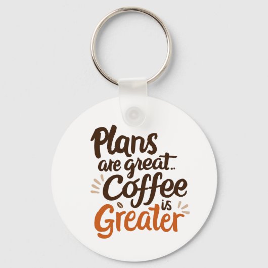 コーヒー愛好家タイポグラフィ キーホルダー (裏面)