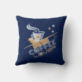 コーヒー愛好家デザイン クッション (裏面)