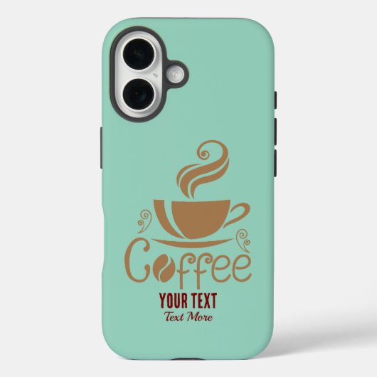 コーヒー愛好家デザイン - ミニマルコーヒーカップグラフィック Case-Mate iPhoneケース (裏面)