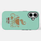コーヒー愛好家デザイン - ミニマルコーヒーカップグラフィック Case-Mate iPhoneケース (裏面 (横))