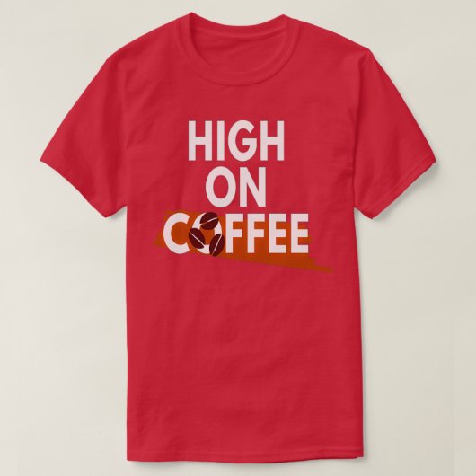 コーヒー愛好家ハイオンコーヒー4 Tシャツ (デザイン正面)