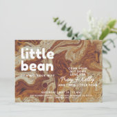 コーヒー愛好家ベビーシャワー招待状 招待状 (スタンド正面)