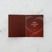 コーヒー愛好家ホット&スチームバおもしろいレンタインデー シーズンカード (内部)