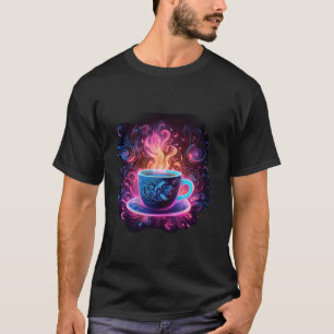 コーヒー愛好家マジカルラテアートアイディアクリエイティブインスピィ Tシャツ