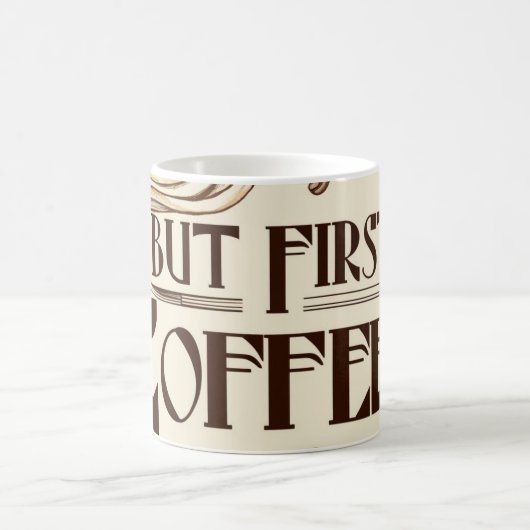 コーヒー愛好家引用文コーヒーカップ蒸気スワール コーヒーマグカップ (中央)