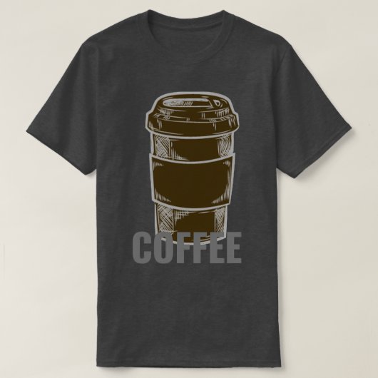コーヒー愛好家3 Tシャツ (デザイン正面)
