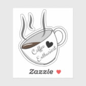 コーヒー愛好家(エステティックコーヒーカップ愛好家) シール (シート)