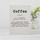 コーヒー愛好家 コーヒーの定義 招待状 (スタンド正面)