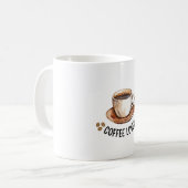 コーヒー愛好家 コーヒーマグカップ (正面左)
