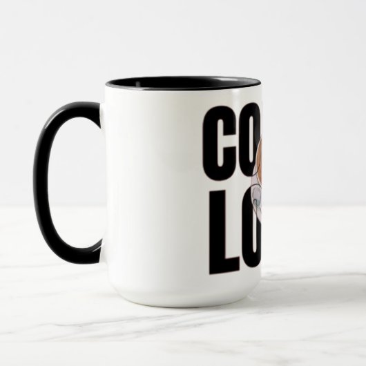 コーヒー愛好家 - コーヒー中毒者の朝のコーヒー依存 マグカップ (左)
