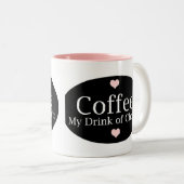 コーヒー愛好家 ツートーンマグカップ (正面右)
