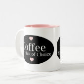 コーヒー愛好家 ツートーンマグカップ (正面左)