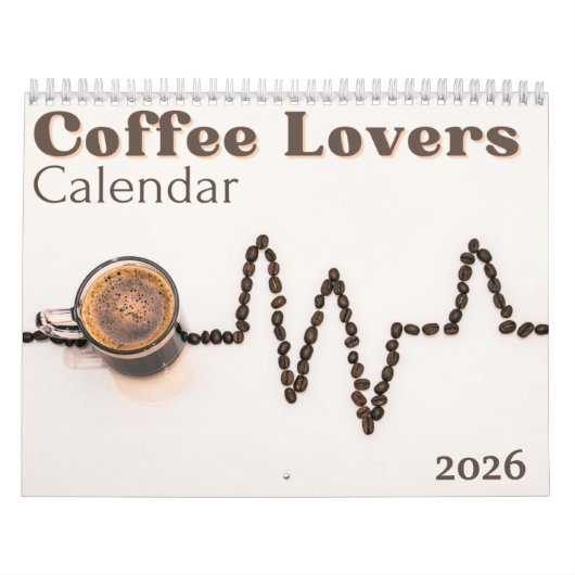 コーヒー愛好家 2026年 カレンダー (カバー)