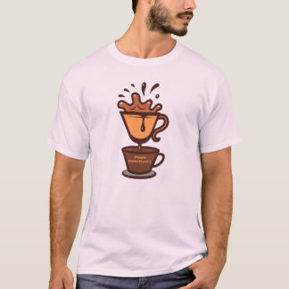 コーヒー愛好家Tシャツデザイン Tシャツ