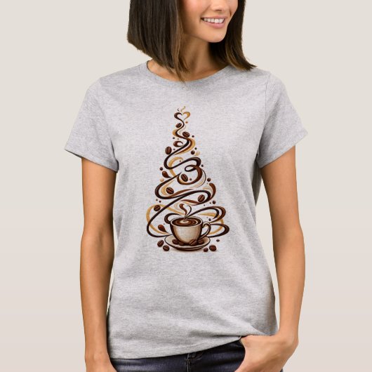 コーヒー愛好家Tシャツ コーヒー グラフィック ギフト Tシャツ (正面)