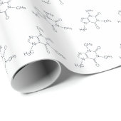 コーヒー愛好者用カフェイン分子包装紙 ラッピングペーパー (ロールコーナー)