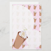 コーヒー愛文房具 便箋 (正面/裏面)