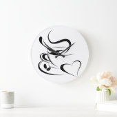 コーヒー愛時計 ラージ壁時計 (ホーム)