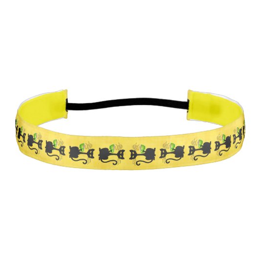 コーヒー愛猫 – Headband アスレチックヘッドバンド (正面)