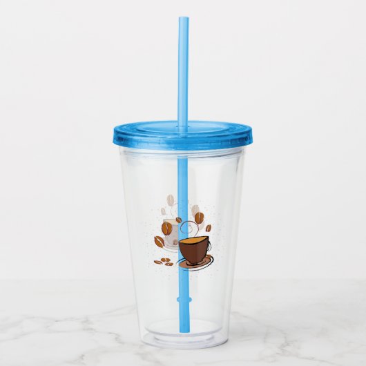 コーヒー愛 アクリルタンブラー (正面)