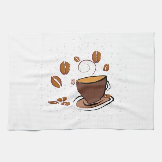 コーヒー愛 キッチンタオル (横)