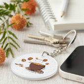 コーヒー愛 キーホルダー (正面右)