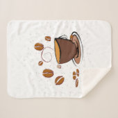 コーヒー愛 シェルパブランケット (正面(横))