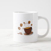 コーヒー愛 ジャンボコーヒーマグカップ (右)