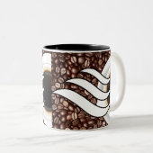 コーヒー愛 ツートーンマグカップ (正面右)